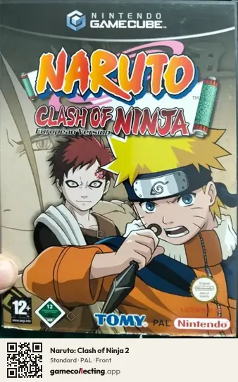 Naruto: Clash of Ninja 2 Nintendo GameCube, PAL box front