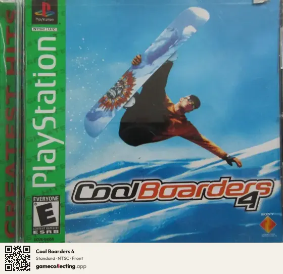 Cool Boarders 4 PlayStation, NTSC box front