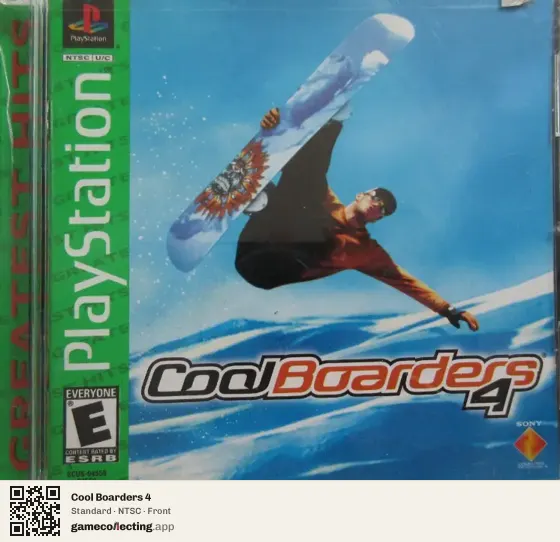 Cool Boarders 4 PlayStation, NTSC box front