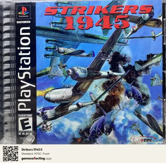 Strikers 1945 II PlayStation, NTSC box front