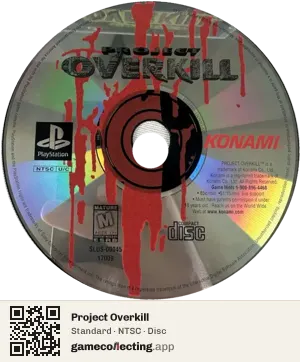 Project Overkill PlayStation, NTSC disc