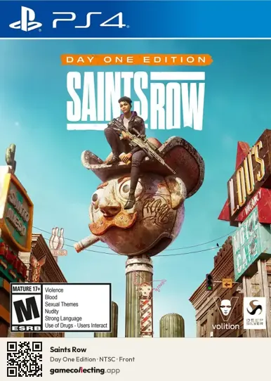 Saints Row PlayStation 4, NTSC box front