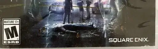 Murdered: Soul Suspect, the ESRB box on its front
