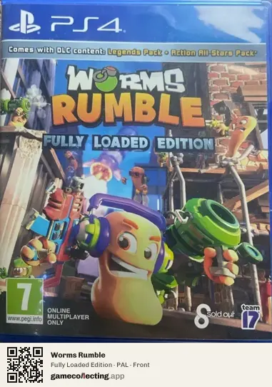 Worms Rumble PlayStation 4, PAL box front