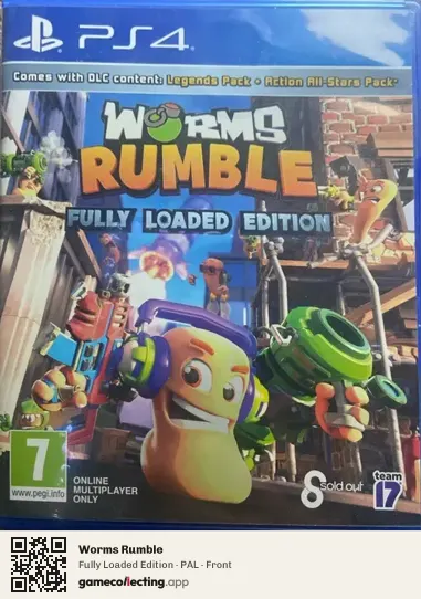 Worms Rumble PlayStation 4, PAL box front