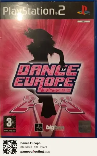 Dance Europe PlayStation 2, PAL box front