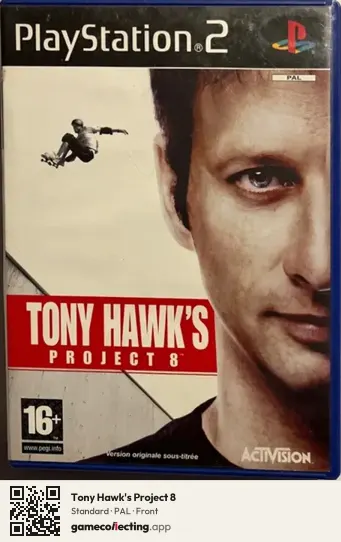 Tony Hawk's Project 8 PlayStation 2, PAL box front