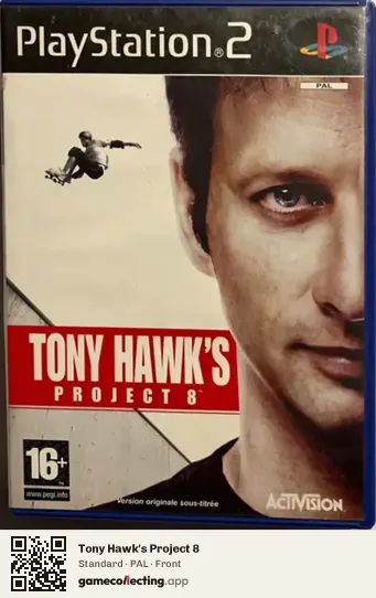 Tony Hawk's Project 8 PlayStation 2, PAL box front