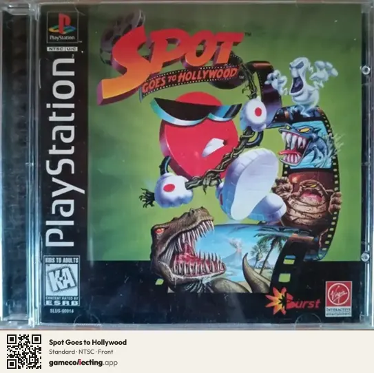 Spot Goes to Hollywood PlayStation, NTSC box front