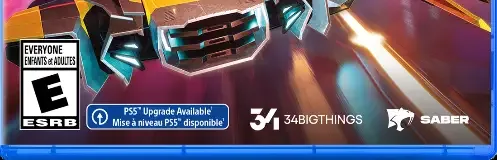 Redout 2, the ESRB box on its front