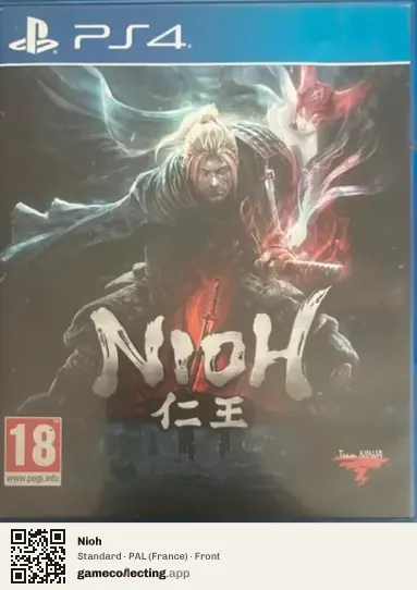 Nioh PlayStation 4, France box front