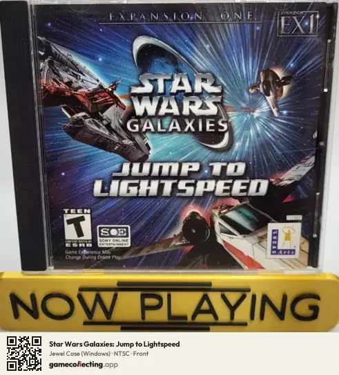Star Wars Galaxies: Jump to Lightspeed Computer, NTSC box front