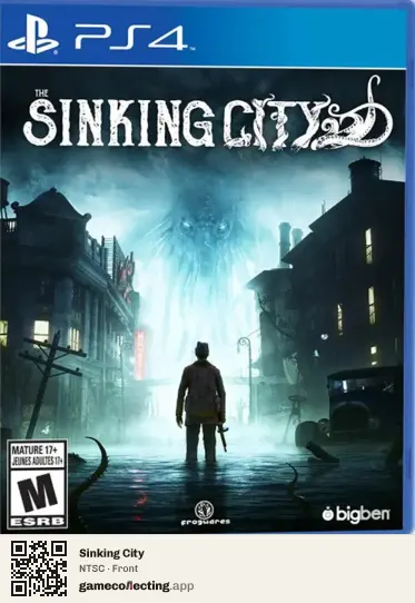 Sinking City PlayStation 4, NTSC box front