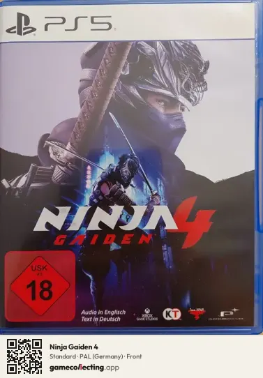 Ninja Gaiden 4 PlayStation 5, Germany box front