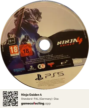 Ninja Gaiden 4 PlayStation 5, PAL disc