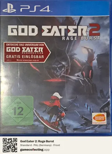 God Eater 2: Rage Burst PlayStation 4, Germany box front