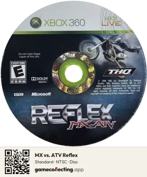 MX vs. ATV Reflex Xbox 360, NTSC disc