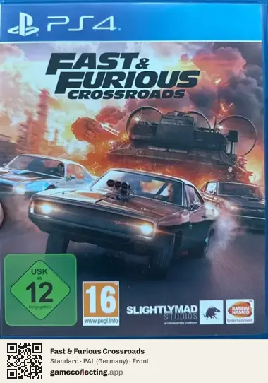 Fast & Furious Crossroads PlayStation 4, Germany box front