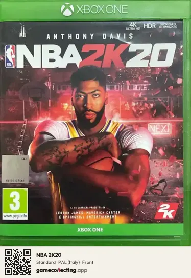 NBA 2K20 Xbox One, Italy box front