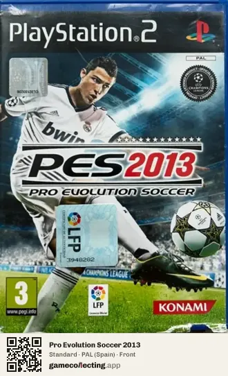 Pro Evolution Soccer 2013 PlayStation 2, Spain box front