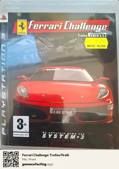 Ferrari Challenge: Trofeo Pirelli PlayStation 3, PAL box front
