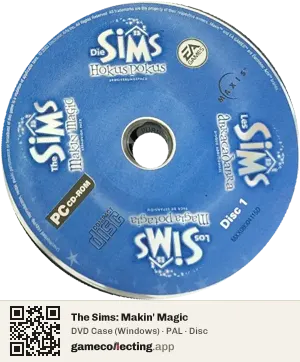 The Sims: Makin' Magic Computer, PAL disc