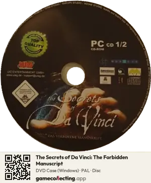 The Secrets of Da Vinci: The Forbidden Manuscript Computer, PAL disc