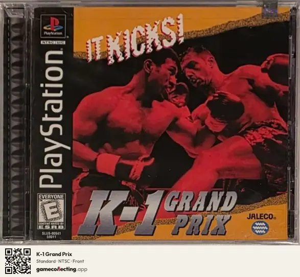 K-1 Grand Prix PlayStation, NTSC box front