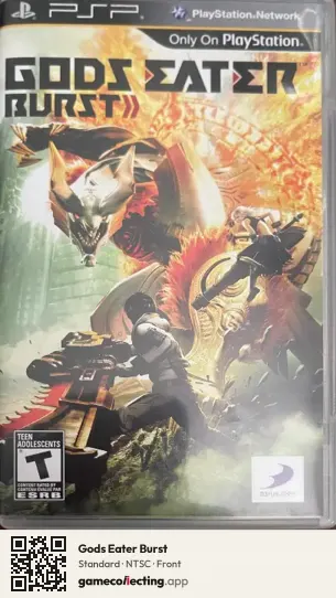 Gods Eater Burst PlayStation Portable, NTSC box front