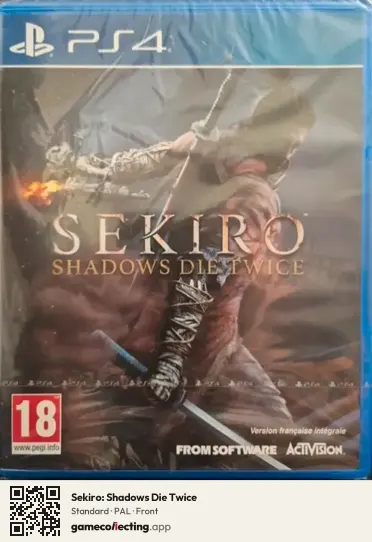 Sekiro: Shadows Die Twice PlayStation 4, PAL box front