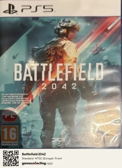 Battlefield 2042 PlayStation 5, Europe box front