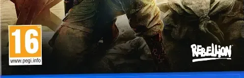 Sniper Elite 5, the PEGI square on its front