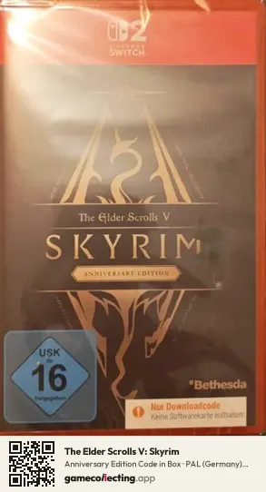 The Elder Scrolls V: Skyrim Nintendo Switch 2, Germany box front