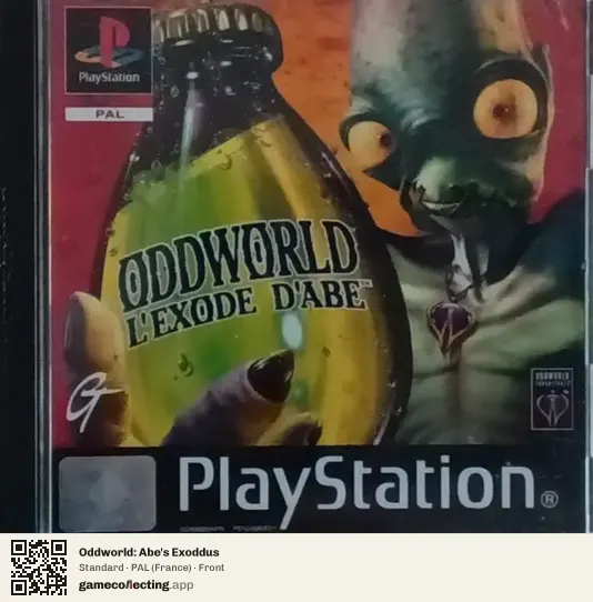 Oddworld: Abe's Exoddus PlayStation, France box front