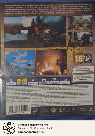 Citadel: Forged with Fire PlayStation 4, Germany box back