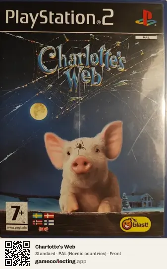 Charlotte's Web PlayStation 2, Nordic countries box front