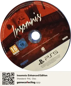 Insomnis: Enhanced Edition PlayStation 5, PAL disc