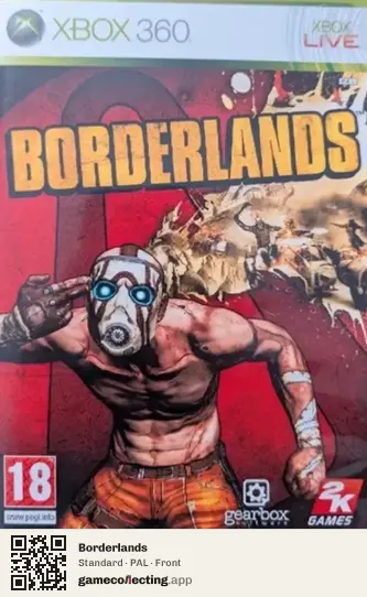 Borderlands Xbox 360, PAL box front