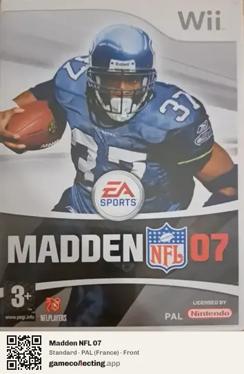 Madden NFL 07 Nintendo Wii, France box front