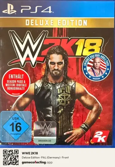 WWE 2K18 PlayStation 4, Germany box front