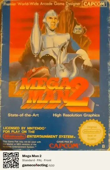 Mega Man 2 Nintendo Entertainment System, PAL box front