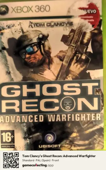Tom Clancy's Ghost Recon: Advanced Warfighter Xbox 360, Spain box front