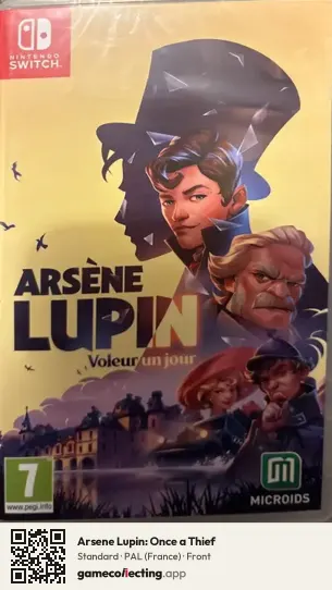 Arsene Lupin: Once a Thief Nintendo Switch, France box front