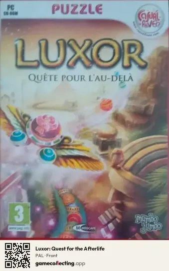 Luxor: Quest for the Afterlife Computer, PAL box front