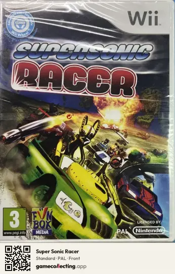 Super Sonic Racer Nintendo Wii, PAL box front