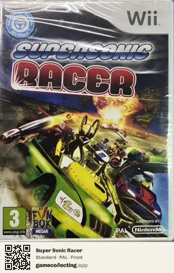 Super Sonic Racer Nintendo Wii, PAL box front