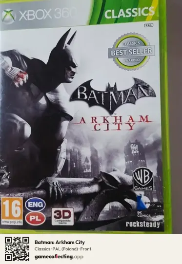 Batman: Arkham City Xbox 360, Poland box front