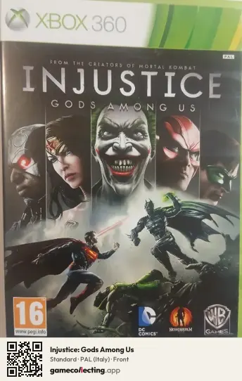 Injustice: Gods Among Us Xbox 360, Italy box front
