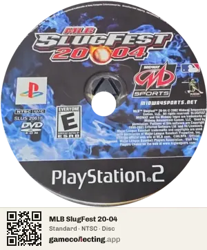 MLB SlugFest 20-04 PlayStation 2, NTSC disc