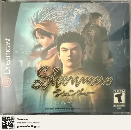 Shenmue Sega Dreamcast, NTSC box front